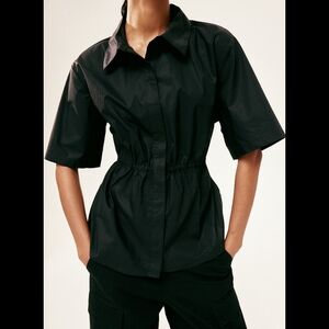 H&M Womans Brand New Drawstring Cotton Top Sz XL